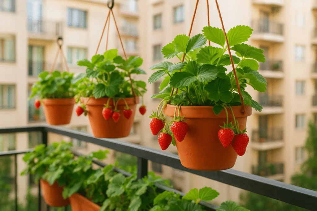 Cómo plantar frutillas en macetas colgantes y tener una cosecha abundante Cómo plantar frutillas en macetas colgantes
