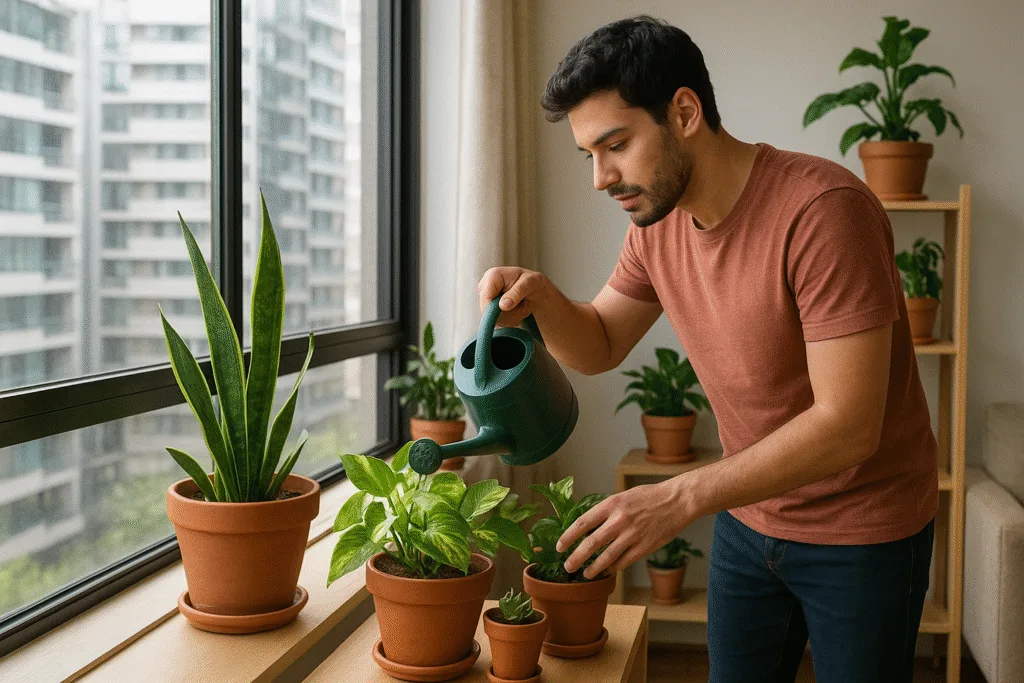 Errores más comunes al cuidar plantas en departamento y cómo evitarlos Errores más comunes al cuidar plantas en departamento