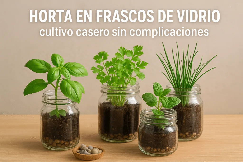 Huertita en potecitos de vidrio: cultivo casero sin complicaciones Huertita en potecitos de vidrio