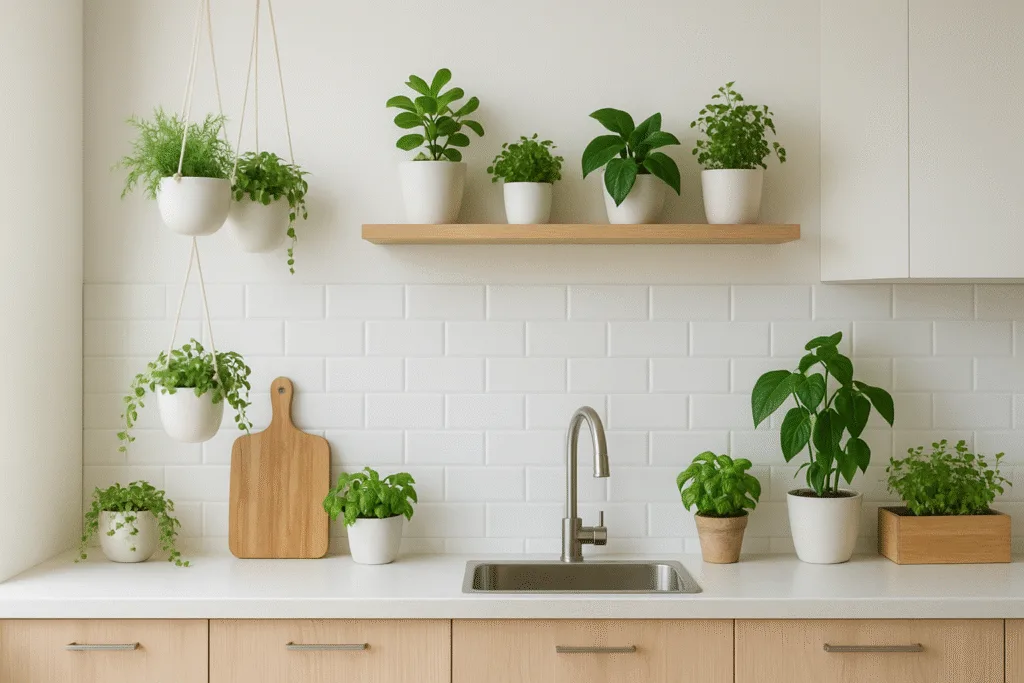 Plantas en la cocina sin ocupar espacio: Trucos fáciles y rápidos Plantas en la cocina sin ocupar espacio