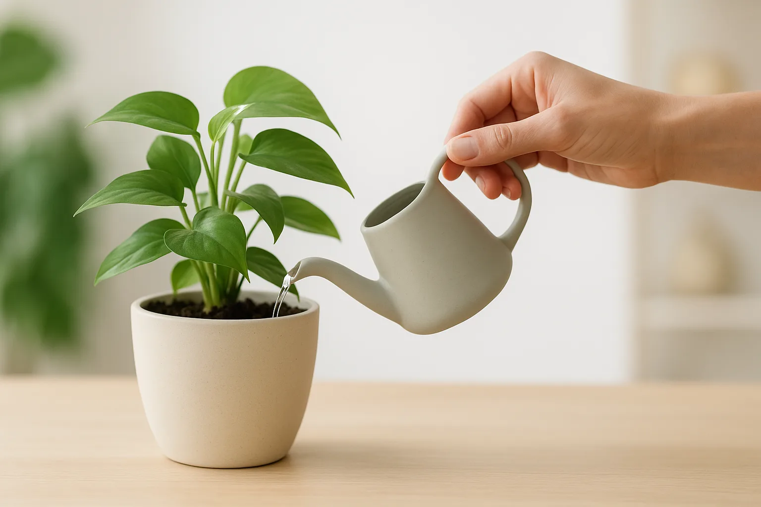 Cómo regar correctamente plantas en vaso sin exagerar