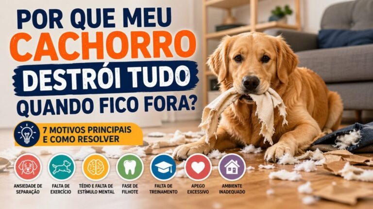 Por que meu cachorro destrói tudo quando fico fora